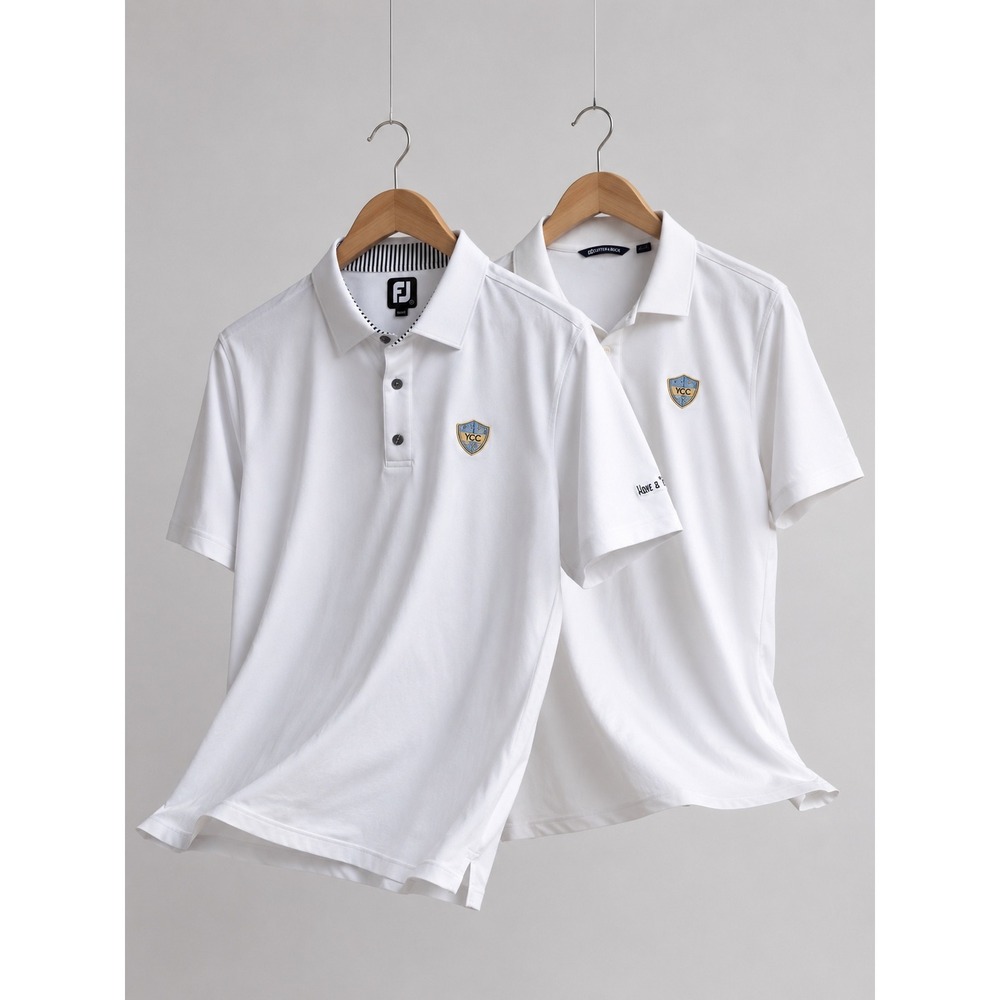 Bundle of 2 Men's XL Golf Polos FootJoy FJ +‎ Cutter & Buck White YCC
